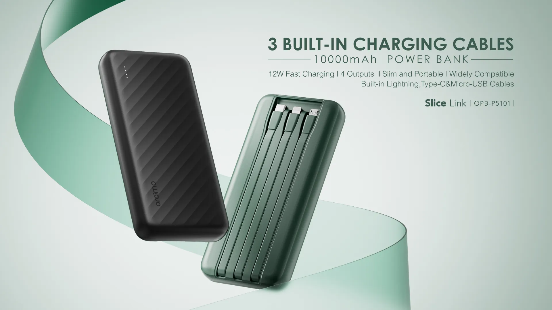 POWER BANK -OPB-P5101 Capacité : 10 000 mAh (37 Wh)