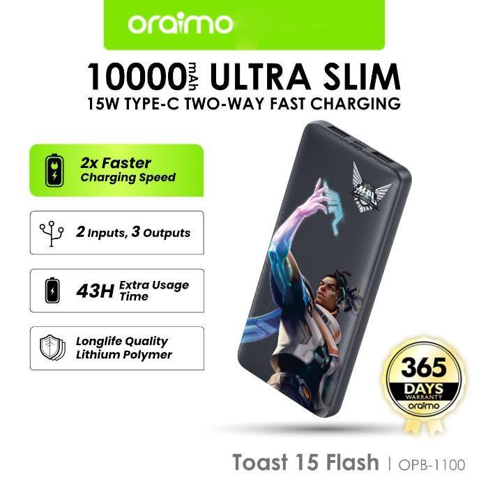 Power Bank OPB-1100  Capacité : 10 000 mAh (37 Wh)